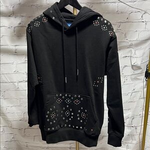 Arket Black Embellished Men's Hoodie